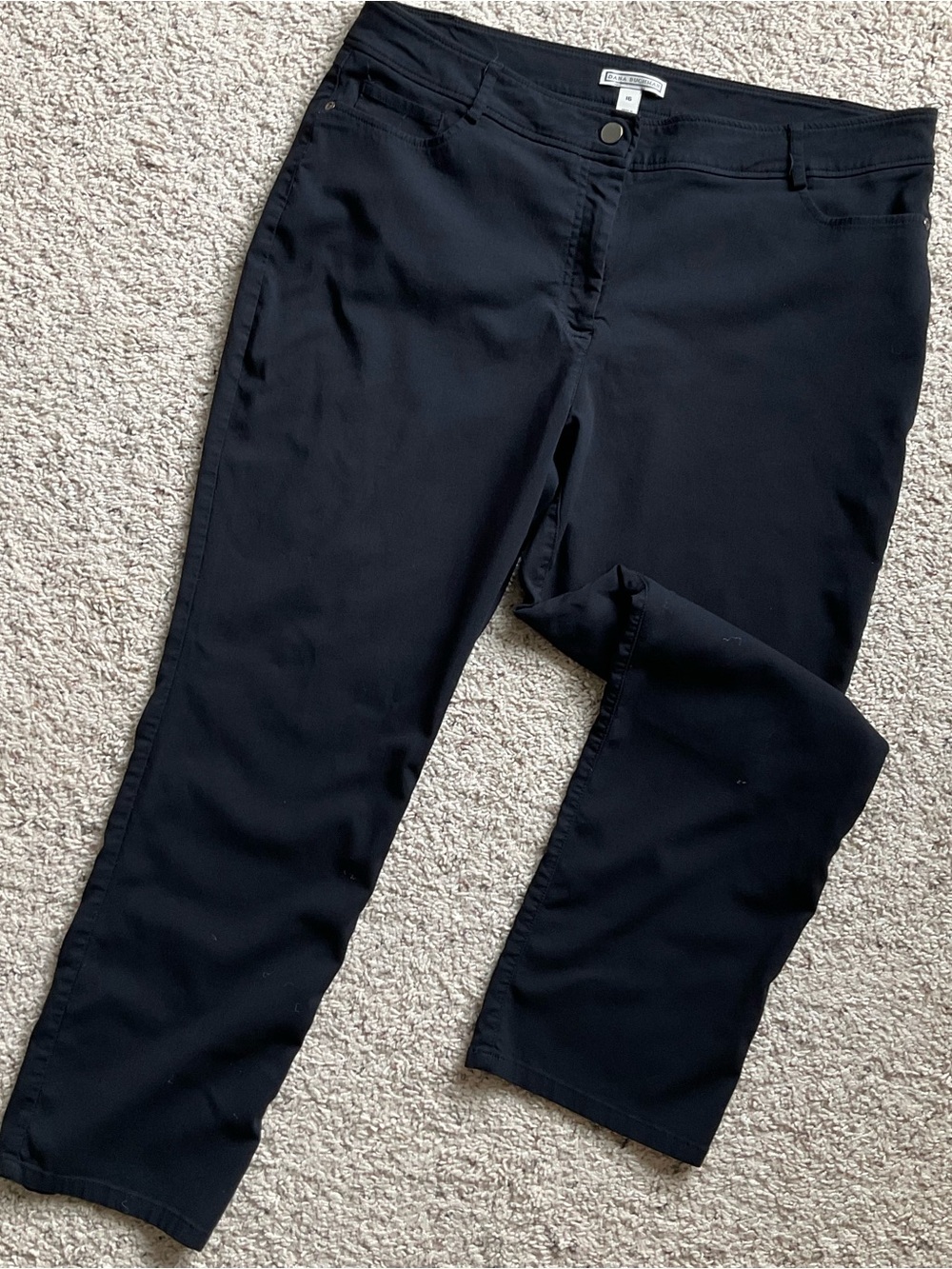 Dana Buchman Black Casual Stretchy Pants women’s 16